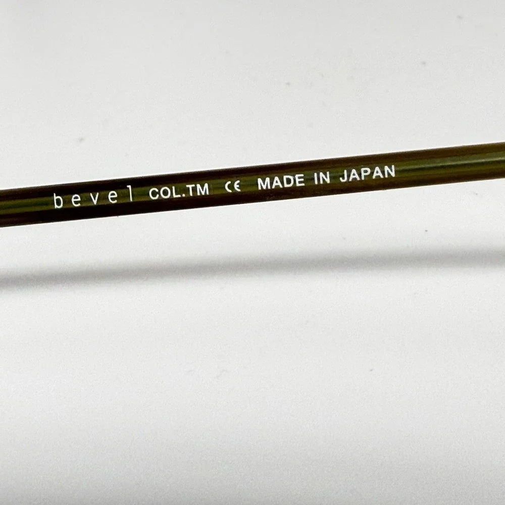 Bevel‎ 3511 Coltrane Eyeglasses Green Tortoise Rectangle Frames 48-19-145 Japan